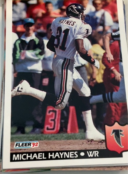 1992 Fleer # Michael Haynes — front