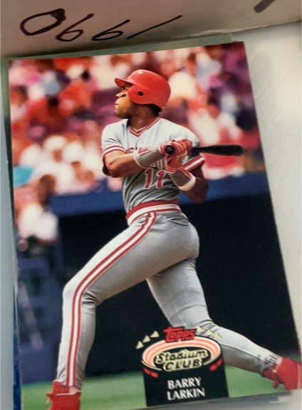 1992 Topps Stadium Club #100 Barry Larkin — front