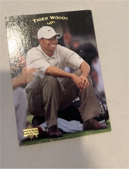 2003 Upper Deck #1 Tiger Woods — front