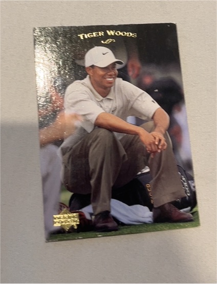 2003 Upper Deck #1 Tiger Woods — front