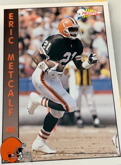 1992 Pacific #380 Eric Metcalf — front