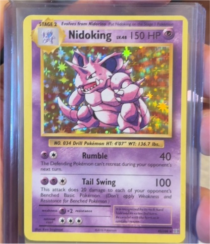 2016 Pokémon XY Evolutions #45 Nidoking — front