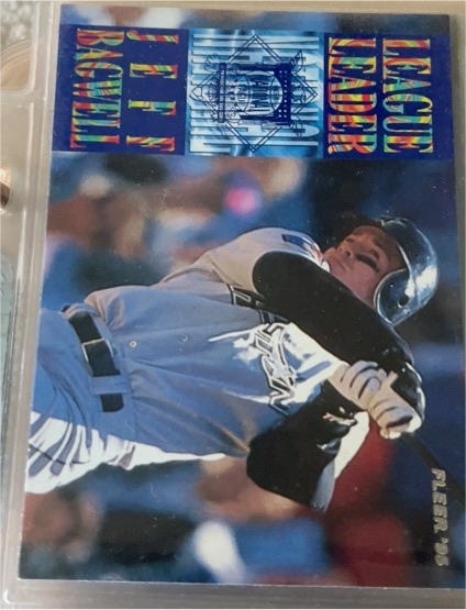 1995 Fleer #8 Jeff Bagwell League Leaders — front