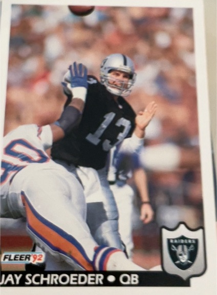1992 Fleer #203 Jay Schroeder — front