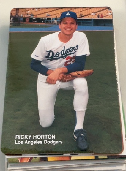 1989 Mother's Cookies #20 Ricky Horton — front
