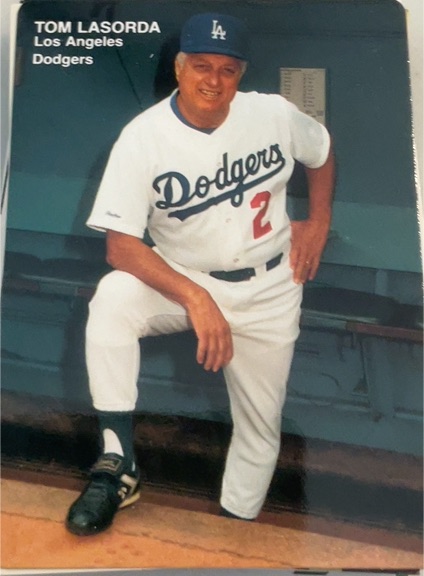 1999 Bowman International Tom Lasorda — front