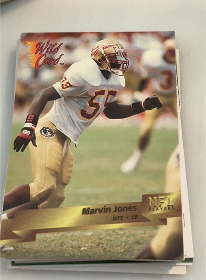 1993 Wild Card #118 Marvin Jones — front