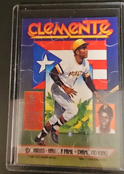 1987 Donruss #612a Roberto Clemente Mini Puzzle — front