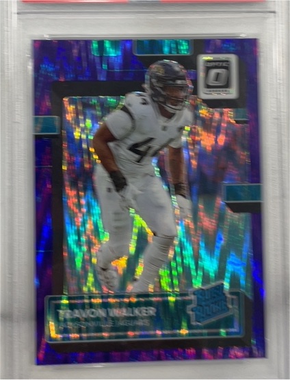 2022 Panini Donruss Optic #225 Travon Walker Purple Shock — front