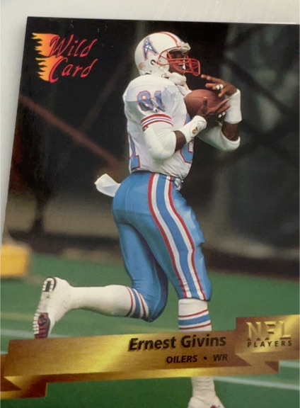 1993 Wild Card #14 Ernest Givins — front