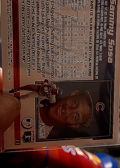 1990 Topps Traded #11 Sammy Sosa — back