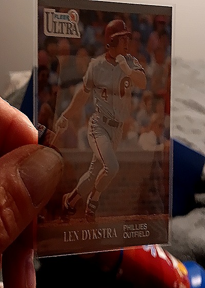 1991 Ultra #262 Len Dykstra — front