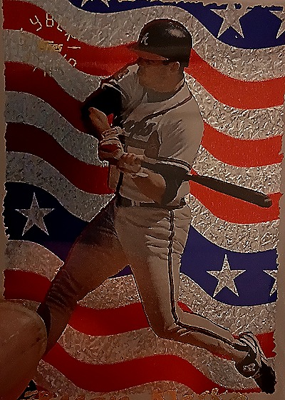 1995 Topps Cyber Season in Review #6 Ryan Klesko — front