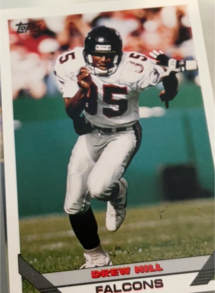 1993 Topps #403 Drew Hill Atlanta Falcons — front
