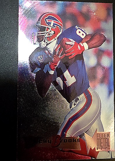 1995 Fleer Metal #15 Bucky Brooks — front