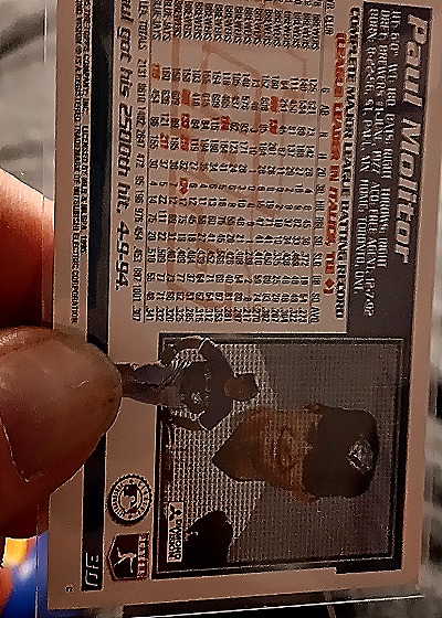 1991 Topps #350 Paul Molitor — back