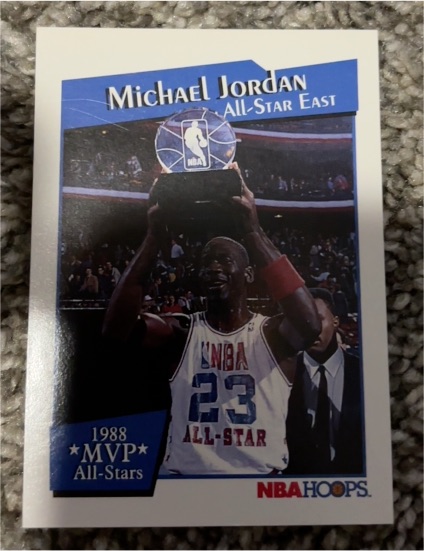 1991-92 NBA Hoops #IX Michael Jordan 1988 MVP All-Star East — front