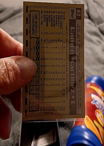 1990 Topps #62 Ramon Martinez — back