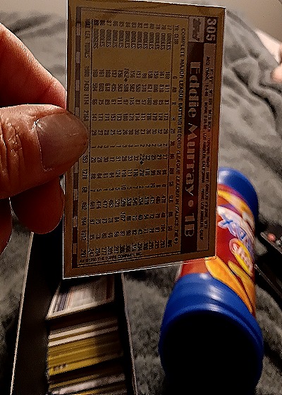 1990 Topps #305 Eddie Murray — back