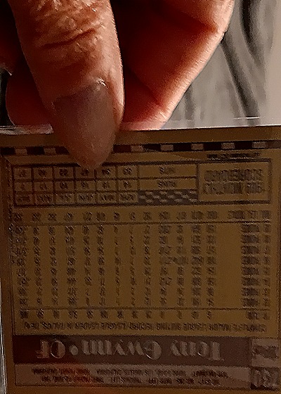 1989 Topps #100 Tony Gwynn — back