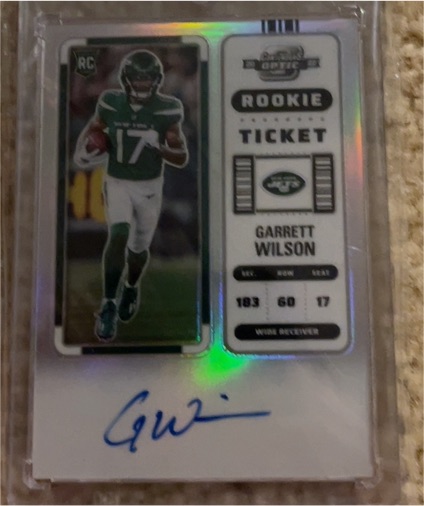 2022 Panini Contenders Optic #173 Garrett Wilson Rookie Ticket — front