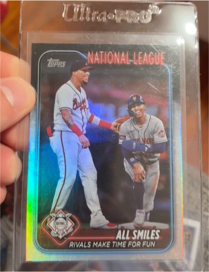 2024 Topps Update #US154 All Smiles Orlando Arcia / Francisco Lindor — front