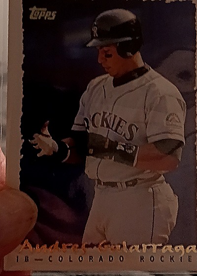 1995 Topps #446 Andres Galarraga — front