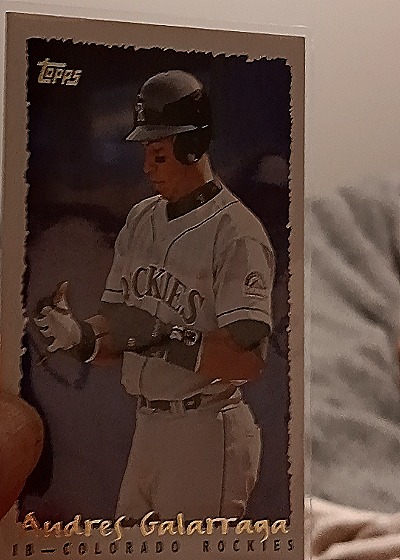 1995 Topps #446 Andres Galarraga — front
