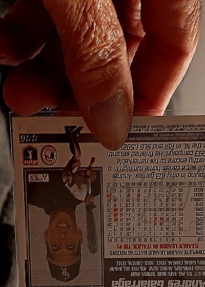 1995 Topps #446 Andres Galarraga — back