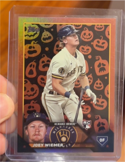 2023 Topps Update #US245 Joey Wiemer Jack O'Lantern — front