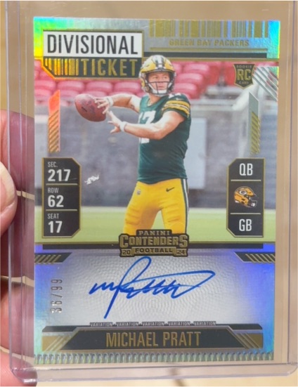 2024 Panini Contenders Divisional Ticket #Michael Pratt — front