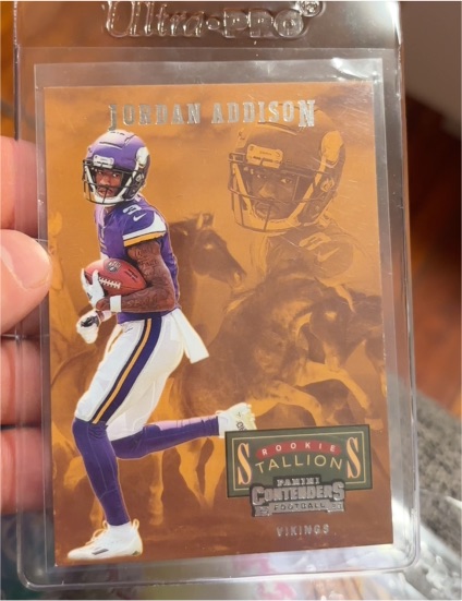 2023 Panini Contenders #24 Jordan Addison Rookie Stallions — front