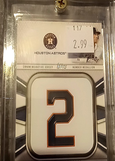 2022 Topps Series 1 Jersey Number Medallion Commemorative #JNM-H Houston Astros — front
