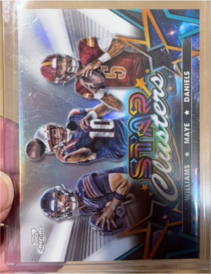 2024 Topps Chrome Cosmic #SCL-1 Daniels/Williams/Maye Star Clusters — front