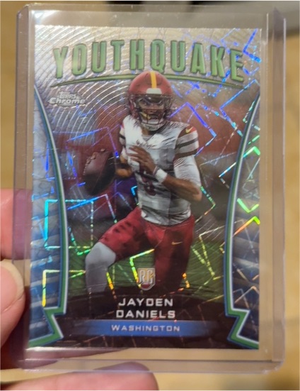 2024 Topps Chrome #Y-3 Jayden Daniels Youthquake Rookie — front
