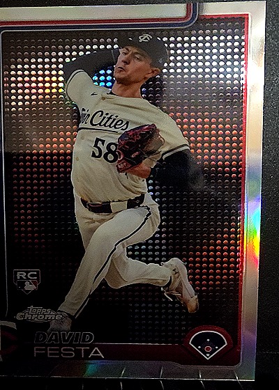 2025 Topps Chrome X-Fractor #156 David Festa — front