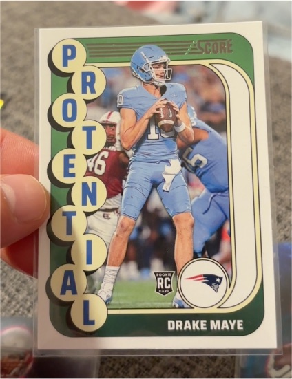 2024 Panini Score #2 Drake Maye Protential — front