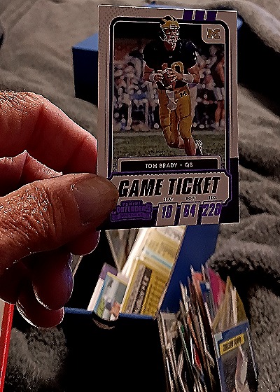 2000 Panini Contenders Draft Picks Game Ticket #10 Tom Brady — front