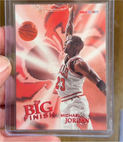1996 Skybox NBA Hoops #176 Michael Jordan The Big Finish — front