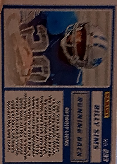 1999 Pacific #1 Drew Bledsoe — back