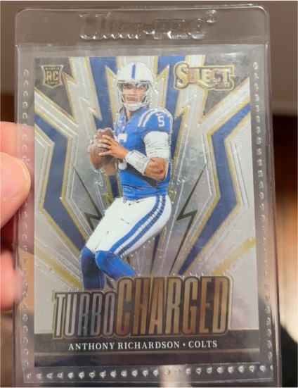 2023 Panini Select #TUR-ARI Anthony Richardson Turbocharged Rookie — front