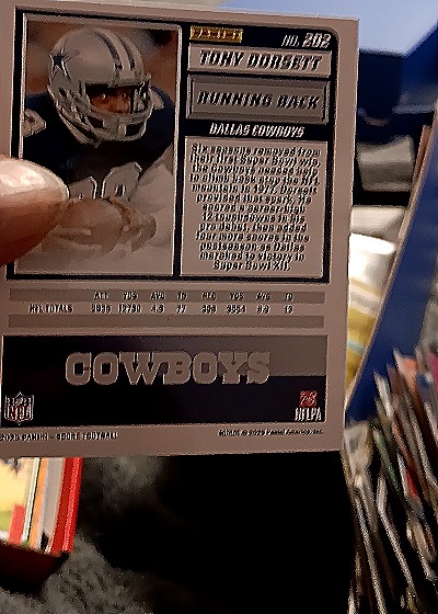 2025 Panini Score #202 Tony Dorsett — back