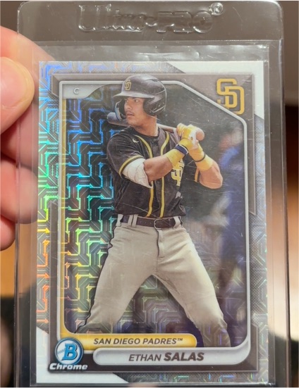 2024 Bowman Chrome #BCP-102 Ethan Salas — front