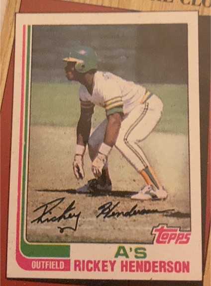 1982 Topps #610 Rickey Henderson — front