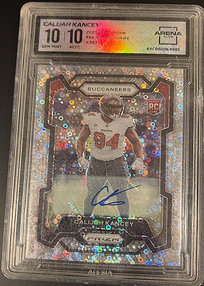 2023 Panini Prizm No Huddle #393 Calijah Kancey — back