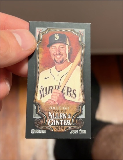 2024 Topps Allen & Ginter #107 Cal Raleigh Mini — front
