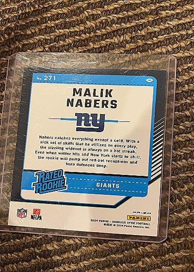 2024 Panini Donruss Optic #271 Malik Nabers — back