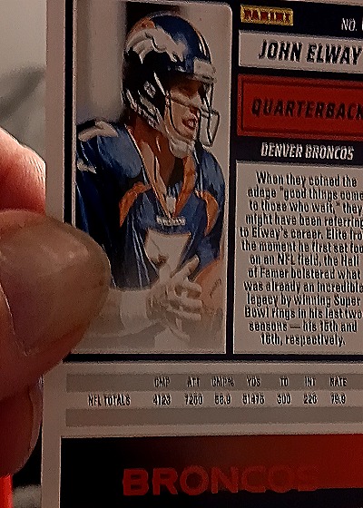 1995 Score #QB John Elway — back