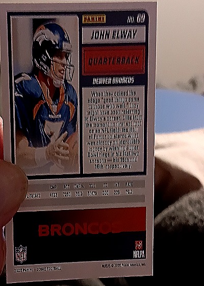 2025 Panini Score-A-Treat #69 John Elway — back