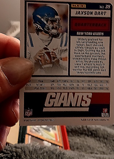 2023 Score #35 Jakson Dart — back
